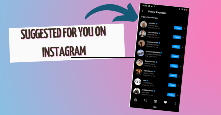 How does “Suggested for You” work on instagram?