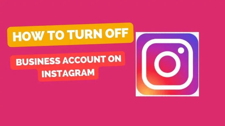 how to turn off business account instagram 2024- Basic steps
